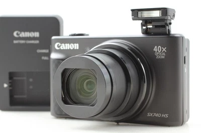 [MINT] Canon PowerShot SX740 HS Schwarz 20,3MP Digitalkamera Aus JAPAN - Bild 1 von 4
