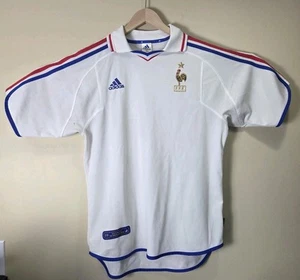 France Away football shirt 2000 Soccer Adidas White Mens Jersey Trikot Size M - Picture 1 of 17
