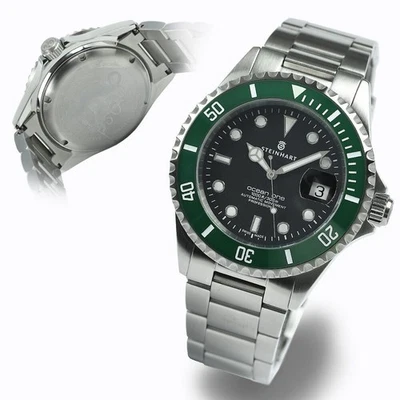 Steinhart Ocean 1 Green Ceramic 42mm Swiss Automatic Watch 103-1031 - Image 1 of 4