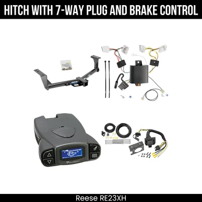 Paquete de remolque enganche + control de freno para 15-24 Nissan Murano todos los modelos receptor de remolque de 2" Foto 1 de 4