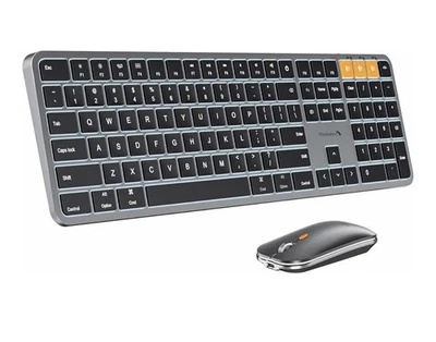 Bluetooth Keyboard and Mouse Combo for MacBook, iMac, iOS Devices - Image 1 of 3