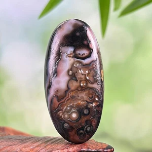 Christmas Gift Natural China Inner Mongolia Gobi Eye Agate Specimen - Foto 1 di 2
