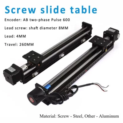 Screw Linear Slide Guide Stage Stroke Rail Motion Stage Actuator Stepper Motor - Image 1 of 4