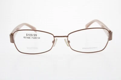 NEW Valentino 5721/U 0A35 Rose Gold Metal Eyeglasses 54/17-135 Made in Italy - Image 1 of 4