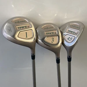 PINSEEKER Golf TPW II WOOD 1/3/4.5 SET E-FORCE Graphite Shaft RH + Head Covers - Picture 1 of 16