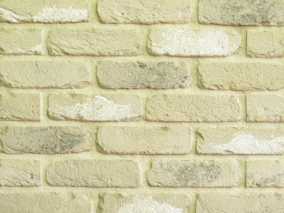 Retro Handform-Klinker-Riemchen - WDF hellgrau beige nuanciert - Bild 1 von 1