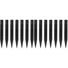  20 Pcs Plastic Land Stakes for Outdoor Decorations Solar Lights Garden