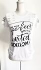 im not perfect but im limited edition On Fire Ribbed tee size S cotton