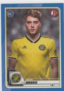 2020 Topps Bowman MLS #37 Columbus Crew Aidan Morris Rookie RC Blue 122/150