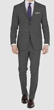 DKNY Men's Gray Modern-Fit Solid Stretch Blazer Coat Suit Jacket Size 48L