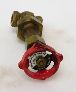MILWAUKEE BRONZE GATE VALVE 1151 150SWP 300WOG 1/4" NPT THREADED - Picture 1 of 6
