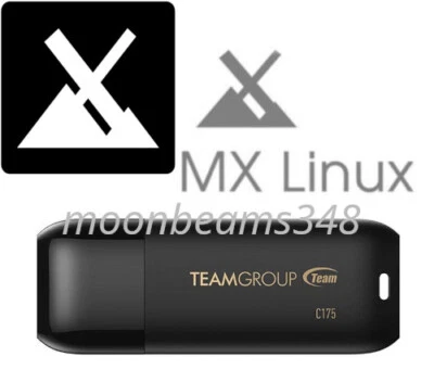 MX Linux 23.6 XFCE 64 Bit 32 Gb USB 3.2 Drive Fast Live or Install Bootable - Image 1 of 4