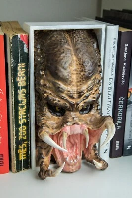 Sujetalibros Predator, Jungle Hunter, Yautja Bio-Mask - Rincón para libros y montaje en pared Foto 1 de 4
