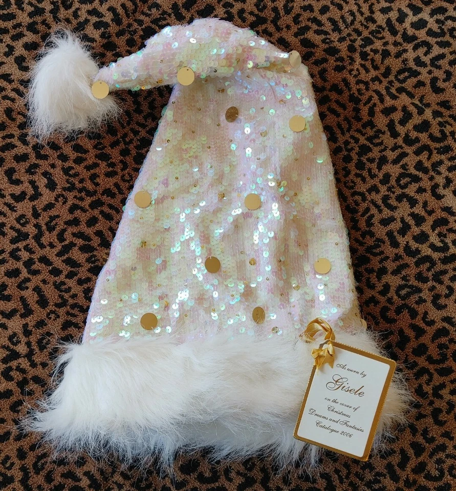 RARO!!  Victoria's Secret Gisele Santa Baby Hat 2006 ¡NUEVO CON ETIQUETA!! Foto 1 de 4