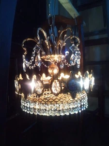 1970 Hollywood regency Chandelier - Picture 1 of 13