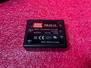 1 Pc MEAN WELL MW PM-05-12 100-240VAC 12V - Picture 1 of 12