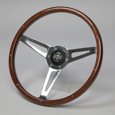 Wood steering wheel sport steering wheel wood 380 mm hub BMW 02 1502 1602 1802 2002 ti turbo New - Image 1 of 3