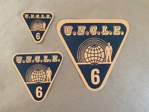 THE MAN FROM UNCLE - UNCLE 6 STICKER - ONE (1) 4"x3-7/8" VINYL - REPRINT - Picture 1 of 1