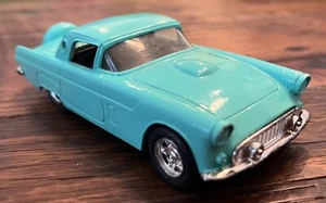 1988 Tootsie Toy Hard ‘56 FORD T-BIRD Teal Blue/Green Die Cast Metal Thunderbird - Picture 1 of 8