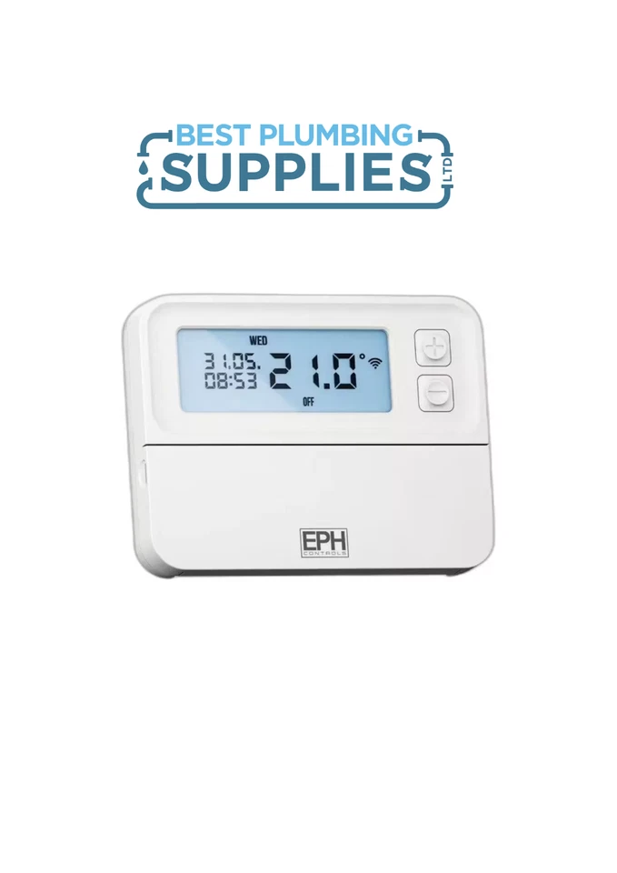EPH Battery and wired Digital Single Zone Programmable Room Thermostat - CP4B S - Image 1 of 1