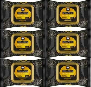 Elysium Spa Collagen Facial Wipes For Face & Lips, 30 wipes per pack. 5 Packs - Picture 1 of 1