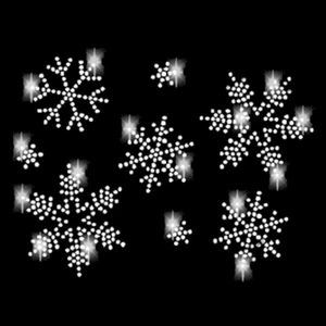 XL STRASSSTEINE SCHNEEFLOCKEN BÜGELBILD HOTFIX APPLIKATION STERN FLOCKE EIS klar - Picture 1 of 7