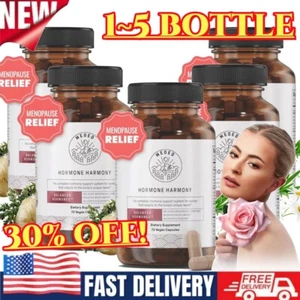 Suplemento de apoyo natural para mujer Happy Mammoth Hormone Harmony, 72 cápsulas - Imagen 1 de 13