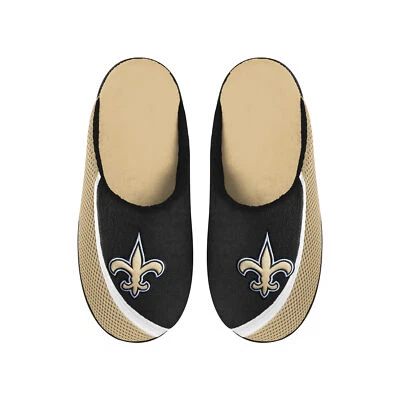 Zapatillas FOCO NFL para hombre NFL New Orleans Saints 2022 logotipo grande borde de color Foto 1 de 3