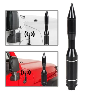 Bullet Antenna Mast for 2007-2021 Jeep Wrangler JK JL Rubicon Sahara Gladiator - Picture 1 of 11