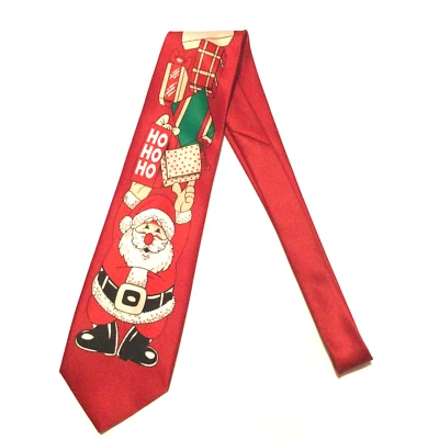 Corbata Navidad Papá Noel Con Regalos Romario Manzini 100% Ployester Foto 1 de 4