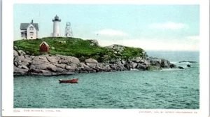 THE NUBBLE York, Maine ME lighthouse UDB - Postcard - Picture 1 of 2