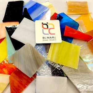 1.5 LB MIXED VARIETY Stained Glass Scrap Pieces, Glass Mosaic Tiles - Picture 1 of 2