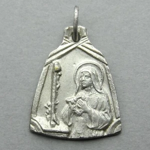 Saint Rita of Cascia, Vendeville. Antique Religious Pendant. Art Deco Medal. - Picture 1 of 4