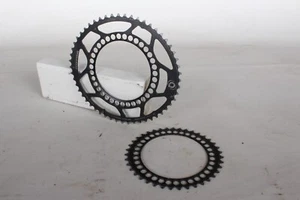 Rotor OCP System 53/39 130BCD 7075 T6 CNC Oval Q Chainrings Made in Spain - Picture 1 of 11
