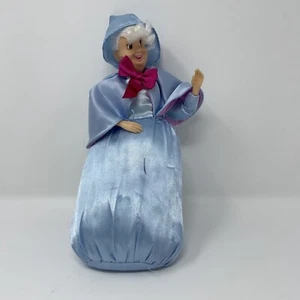 Disney Store Classic Plush Body Hard Faced Doll Fairy Godmother From Cinderella - Picture 1 of 8