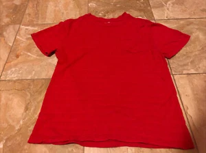 Gymboree Boy's Americana Shop Red Textured Pocket Tee Size L (10-12) - Picture 1 of 2