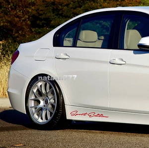 SPORT Edition Performance coche falda calcomanía pegatina emblema logotipo ROJO (Se adapta a: BMW - Imagen 1 de 2