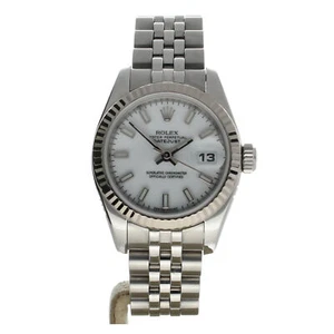 Rolex DateJust 26 Stainless-steel 179174 White Dial Women's Automatic Watch - Picture 1 of 7