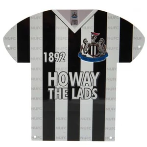 Letrero de camiseta de metal Newcastle United FC - mercancía oficial nueva - Imagen 1 de 3