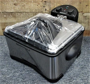 Elite Gourmet EDF-401T 1700 W SS Triple Basket Electric Deep Fryer DENTED OUTER - Picture 1 of 6