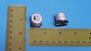 (10 piezas) Montaje en superficie de aluminio para condensador, serie VZH 25V 3300uF Surge VZH332M1ETM - Imagen 1 de 3