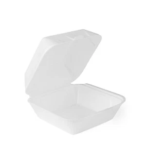 Burgerboxen Hamburgerbox „Giant“ XXL XPS 215 x 210 x 105 mm weiß laminiert - Bild 1 von 1