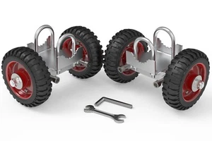 Blütezeit Rolltorrad 6" Schwerlast Gummiträger mit Beschlagset 2tlg. - Bild 1 von 14