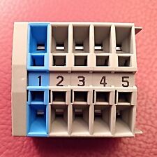 5 Stück WAGO 264 Reihenklemmen als Klemmblock   Käfig Zugfeder Federkraft 