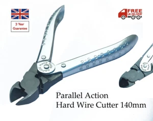 HARD WIRE CUTTER PLIERS PARALLEL ACTION BEADING JEWELLERY OPTICAL WATCH TOOL NEW - Picture 1 of 3