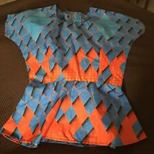 NIGERIAN AFRICAN WAX ANKARA BLOUSE / TOP ( CULTURAL& ETHNIC CLOTHING > AFRICA )