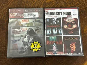 The Midnight Horror Collection AND Gore House Greats Slasher Movies DVD NEW! - Picture 1 of 8