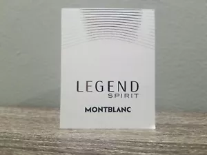 MONTBLANC LEGEND SPIRIT POUR HOMME EAU DE TOILETTE 1.2 ML SPRAY NEW MENS COLOGNE - Picture 1 of 5