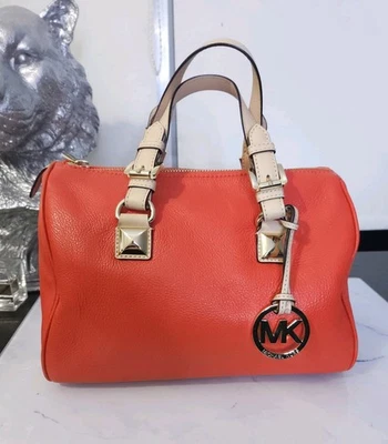 Michael Kors Bag Grayson Barrel Handbag womens orange - Image 1 of 4
