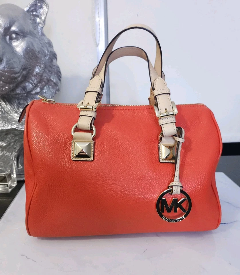Michael Kors Bag Grayson Barrel Handbag womens orange - Image 1 of 4